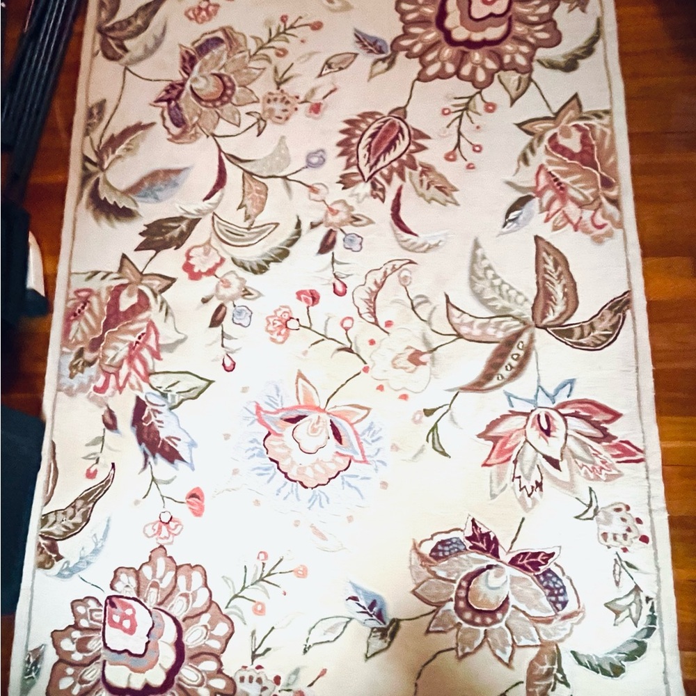 Momeni Handcrafted wool and silk Floral Patterned Rug 5x8